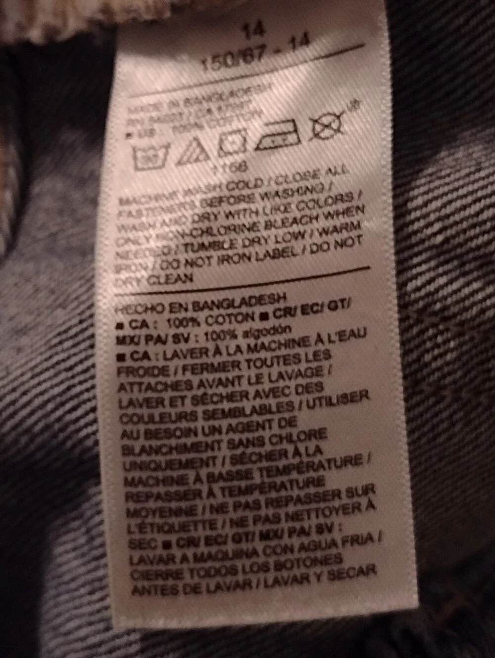 Old Navy Girls 14 MidRise Baggy Barrel LegJeans  Blue Bow Print Adjustable Waist